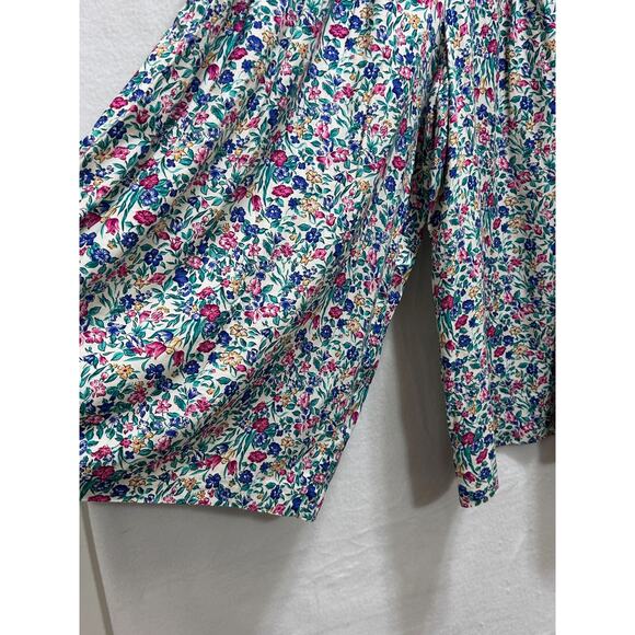 VTG Fundamental Things Ditsy Floral Culotte Pant 10 Cropped Pockets Cottage Boho - Picture 4 of 9